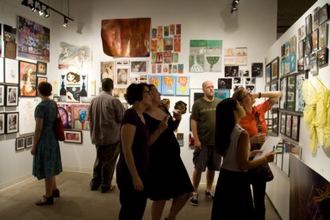 From the opening of the artshow at ApW Art Gallery