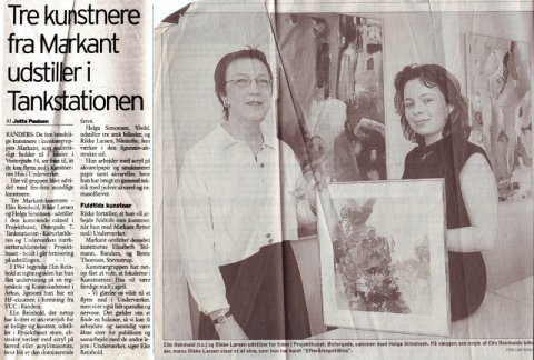Articel form Randers Amts Avis Articel about group exhibition in 2000